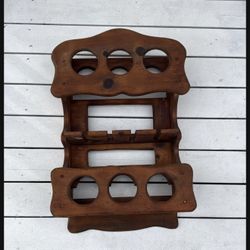 Wine Rack With Space For 6 Bottles And Wine Glasses 