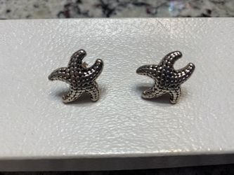 Starfish Earrings Silver 