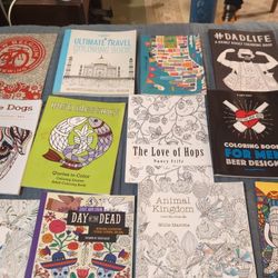 12 Coloring Books 