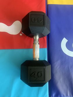 SINGLE 40 LB DUMBBELL NEW WORKOUT GYM EQUIPMENT