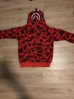Red bape zip up