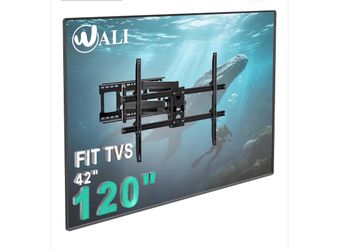 WALI Heavy Duty Full Motion TV Wall Mount Bracket for Extra Large TVs,Holds up to 220lbs, Swivel Tilt Rotatable, Max Mounting Holes 1000×600, Fits 65 