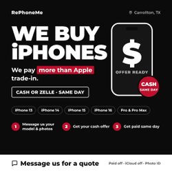 Buying Used iPhones – Cash Same Day – Carrollton, TX