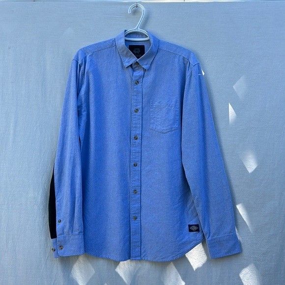DJab Button Down Shirt With Plaid Sleeve Backs
