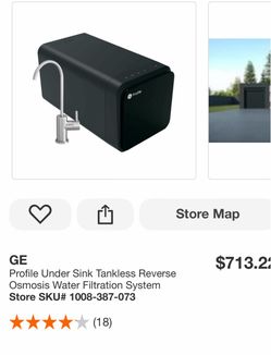 GE Profile Under Sink Tankless Reverse Osmosis Water Filtration System