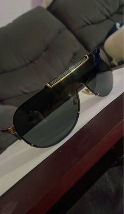 Versace Aviator Sunglasses Gold Black
