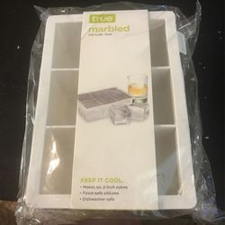 Ice Cube Tray - Makes Six 2” Cubes - Barware