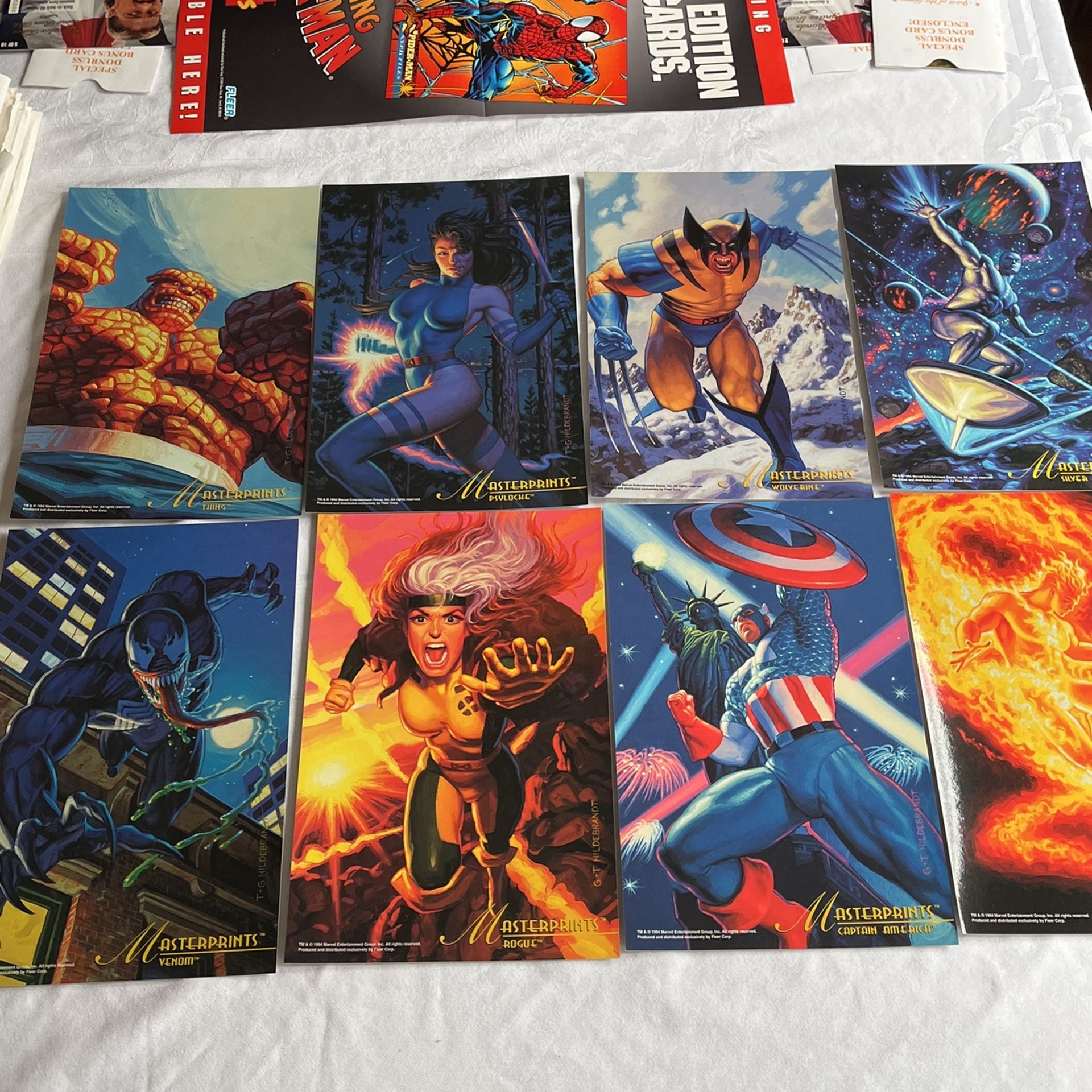 1994 Fleer Marvel Master Prints 6 1/2x10