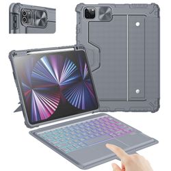 Nillkin Keyboard Case for iPad Pro 11(1st/2nd/3rd/4th Gen) & iPad Air 5th/4th Generation case with Keyboard, Magic Trackpad, Detachable Keyboard with 