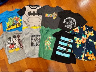 Boys Size 5 Shirts- x 9