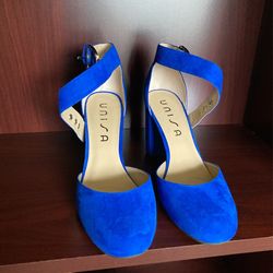 Blue suede shoes