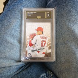 GMA 9 Mint 2018 Leaf Prized Rookie Shohei Ohtani Rookie Card