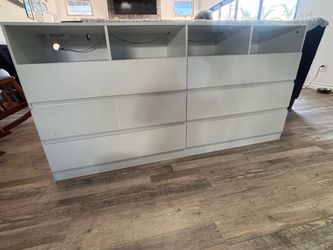 Long white dresser
