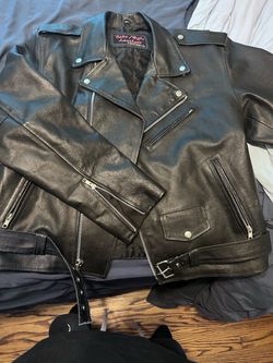 Large Bike Night Leathers Motorcycle Jacket