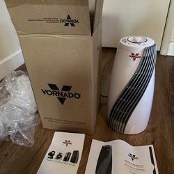 Vornado Small Tower Electric Space Heater With V-flow Technology