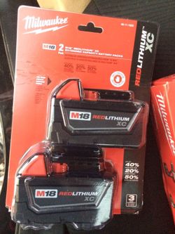 Milwaukee M18 2-Pack Batteries