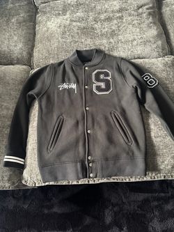 2011 Stussy Big S Varsity Jacket Size Medium