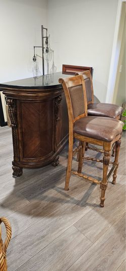 Bar with chairs