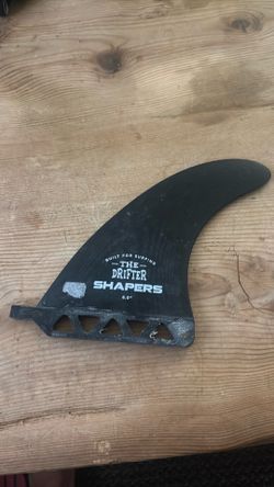 Fiberglass single fin 6 inches