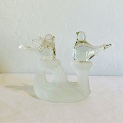 vintage glass birds on branch