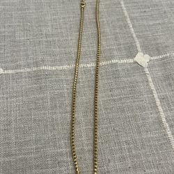 14kt Solid Yellow Gold 3 Mm D/c Franco Chain 22 Inch Length 