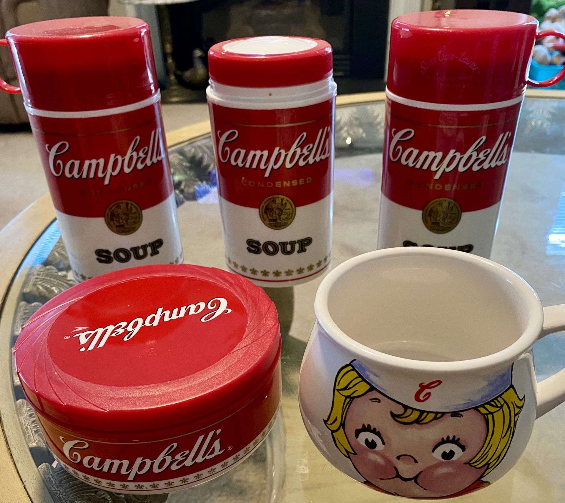 Campbells Soup Containers (Set Of 5)