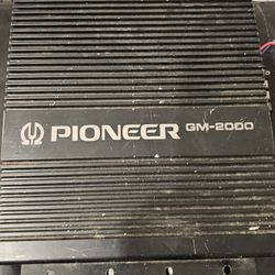 Pioneer GM-2000 Power  Speaker Amplifier Used Japan No Tested Look Good Vintage 