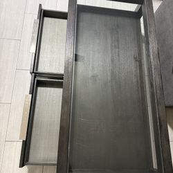 Wood And Glass Coffee Table 