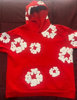 Denim tears red medium sized hoodie