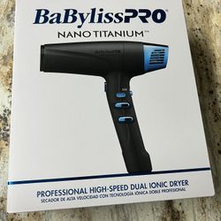 BaBylissPRO Nano Titanium Limited Edition Black & Blue Professional High-Speed Dual Ionic Dryer