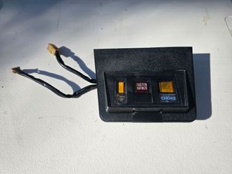 72-73 Datsun 240Z Fuse Cover Defrost Switch Seatbelt Choke Indicator Light OEM