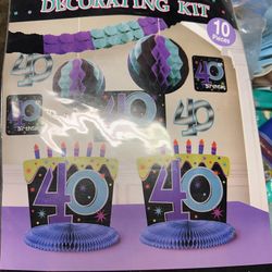 40th BIrthday Party Supplies