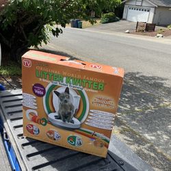 Cat Kitty Toilet Litter Box Teach Cat Kitty To Use the Toilet Litter Kwitter Brand New New Used Shown on Shark Tank 