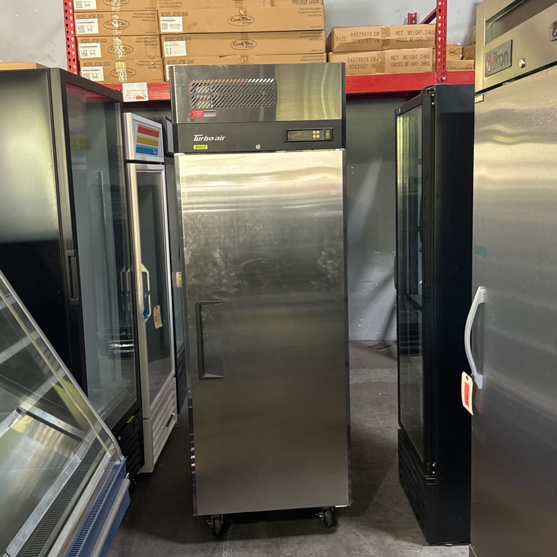 Used Turbo Air M3 1 Door Refrigerator With Self Cleaning Condenser