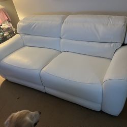 Leather Recliner Sofa 