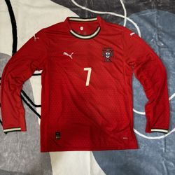 CR7 Portugal Jersey Long Sleeves Sz M