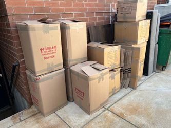 Moving boxes/packing paper