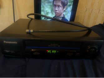 Panasonic Omnivision PV-V4021 Blue Line 4-Head VHS VCR Player No Remote Tested