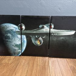 Star Trek Enterprise Canvas - 3 pieces large