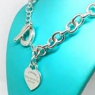 Authentic Tiffany &Co Heart Toggle Necklace 