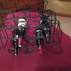 Train Engine Metal Wine Rack