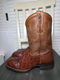 Cody James 1978 The Hayward Full Quill Ostrich Western Boots Men Size 9 D
