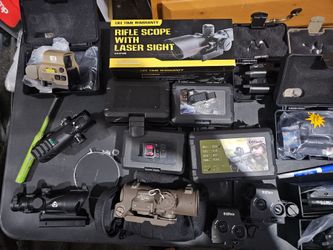 Scopes red dots flashlights