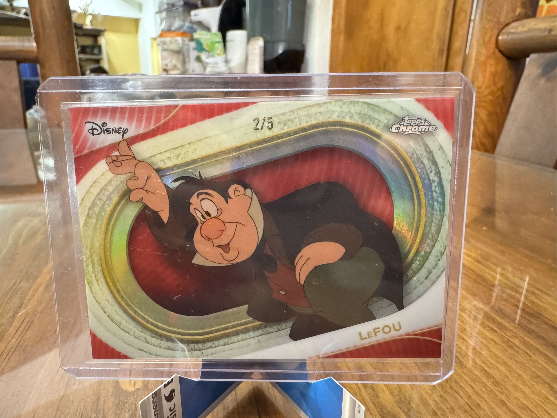 Topps Chrome 2025 Disney LeFou 2/5 Red Refractor