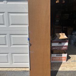Real Wood Solid Flat Bi-fold Door Single 17 3/4 X 78 3/4 $20 OBO Must Sell Make Offer