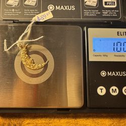 Gold Moon Necklace Charm
