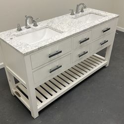 Bathroom sink with cabinet