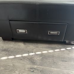  Ottoman W/2 Drawer Storage