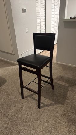 2 Collapsible Wooden Barstools – $50 for Both