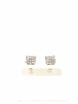 10K Yellow Gold 0.38CT diamond earrings